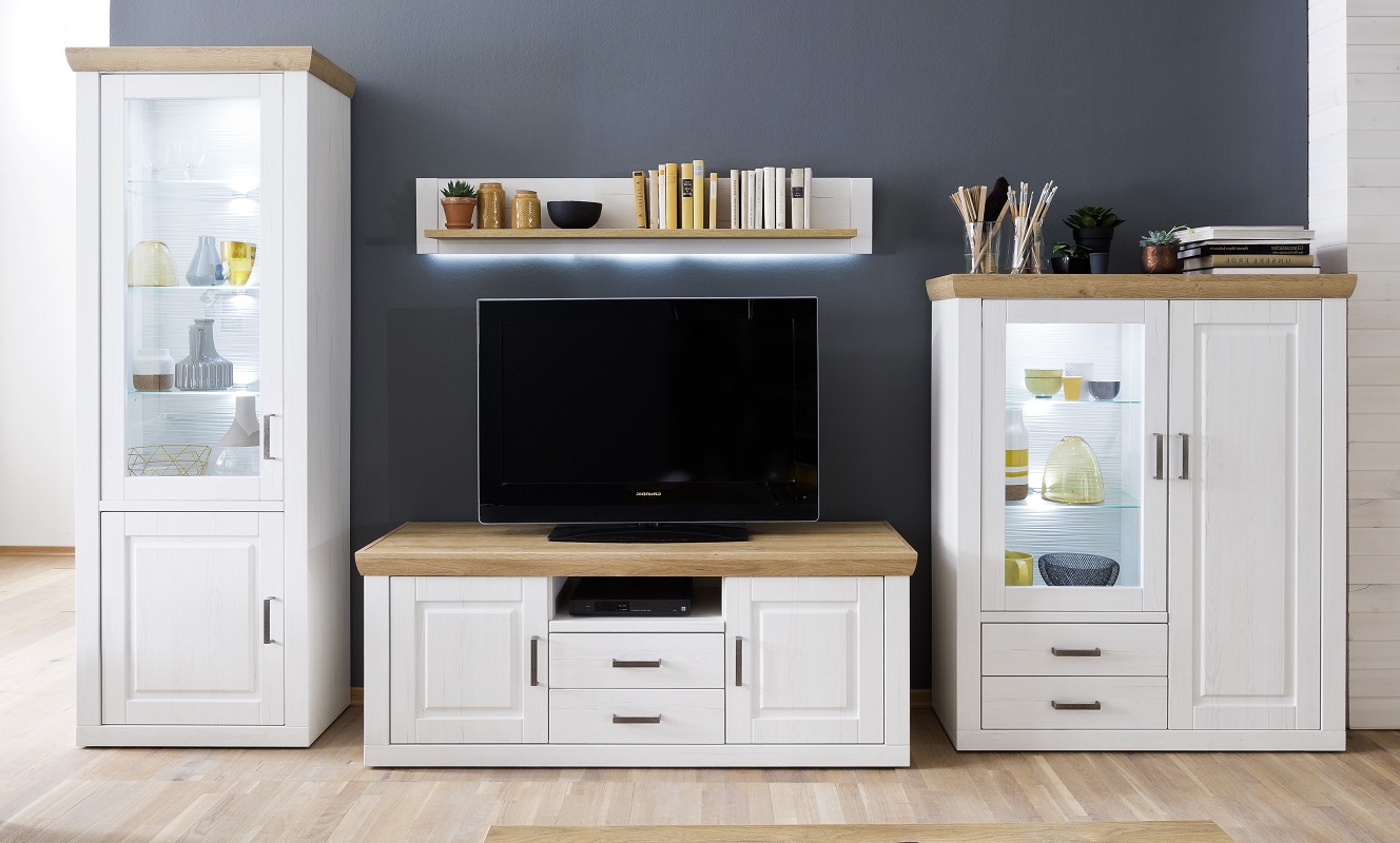 Wohnwand im Landhausstil