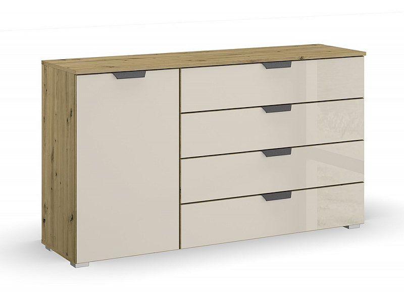 Kommode Sideboard Artemis | Eiche Artisan / champagner