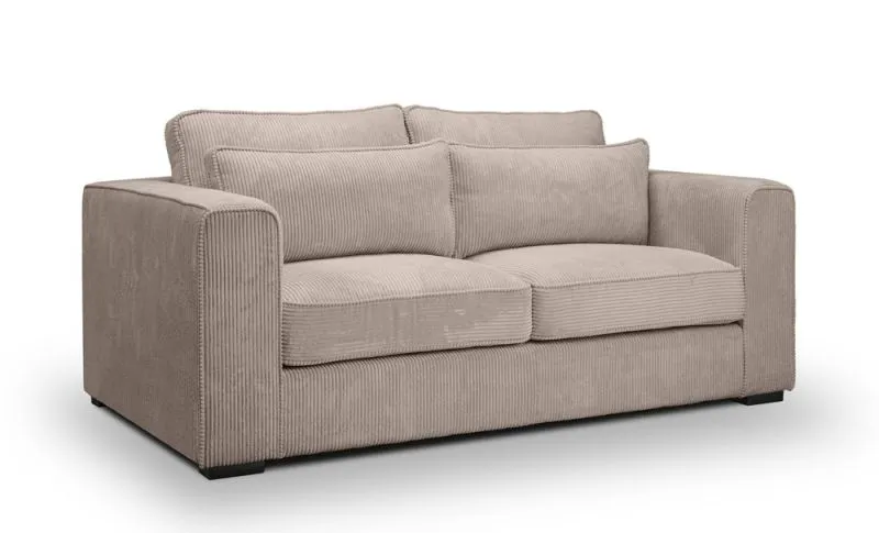 2,5-Sitzer Polstersofa Almera | 200cm | Cordstoff | beige-braun