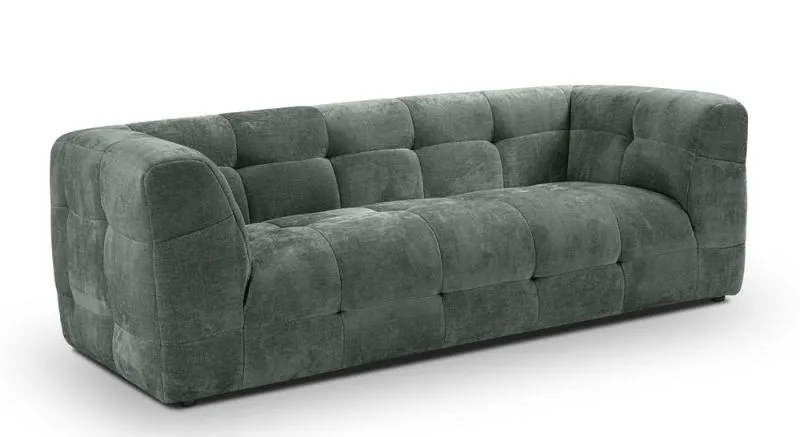 2,5-Sitzer Polstersofa Tenso | 217cm | Strukturstoff | petrol