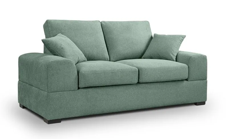 2-Sitzer Polstersofa Veda | 182cm | Strukturstoff | petrol