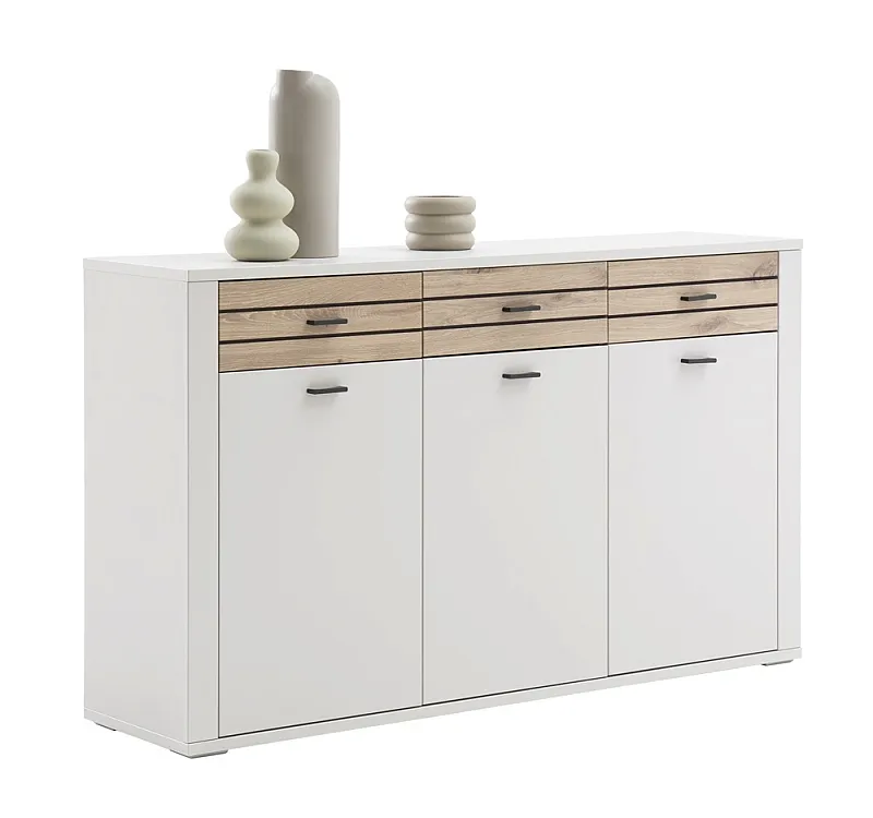 Sideboard Mantena | Modern White / Viking Oak