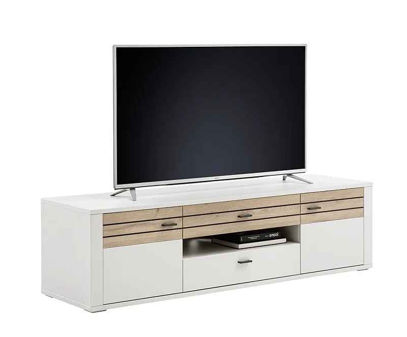 TV-Board Mantena | Modern White / Viking Oak