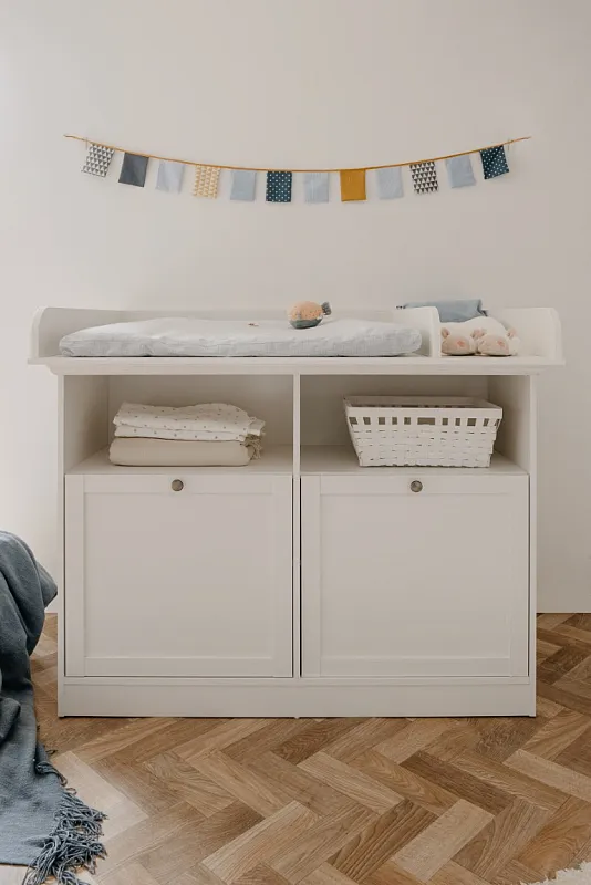 Wickelkommode Babyzimmer Landwood | weiß