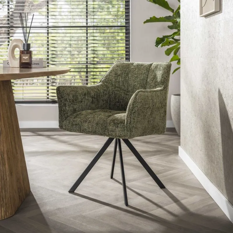2er Set Stuhl Noro | drehbar | Hoven Grün