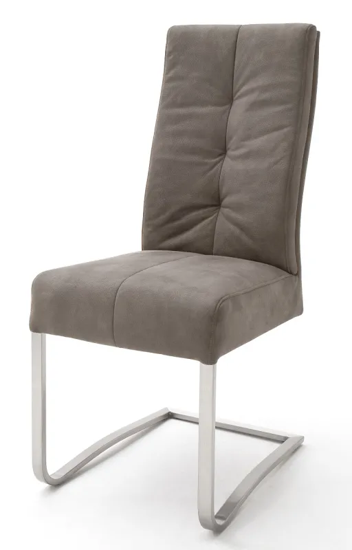 2er Set Freischwinger Stuhl Salva | sand