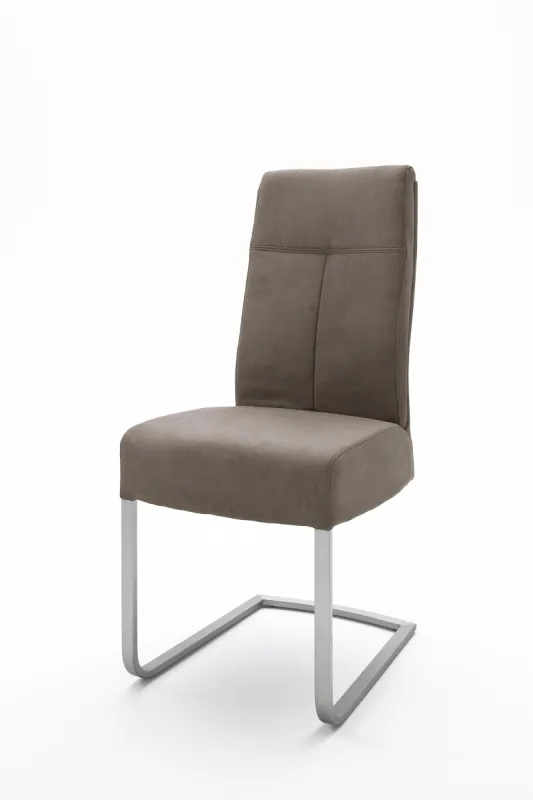2er Set Freischwinger Stuhl Talena | sand