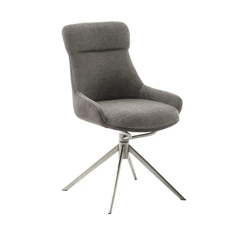 2er Set Stuhl Pelion | Edelstahl | drehbar | schlamm