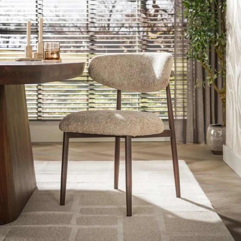 2er Set Stuhl Savena | Cargo Stoff / Strukturgewebe | sand