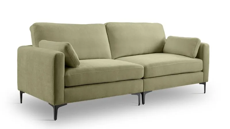 3,5-Sitzer Polstersofa Venti | 225cm | Webstoff | grün