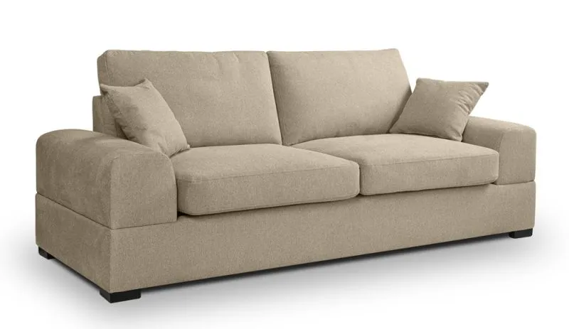 3-Sitzer Polstersofa Veda | 221cm | Strukturstoff | beige