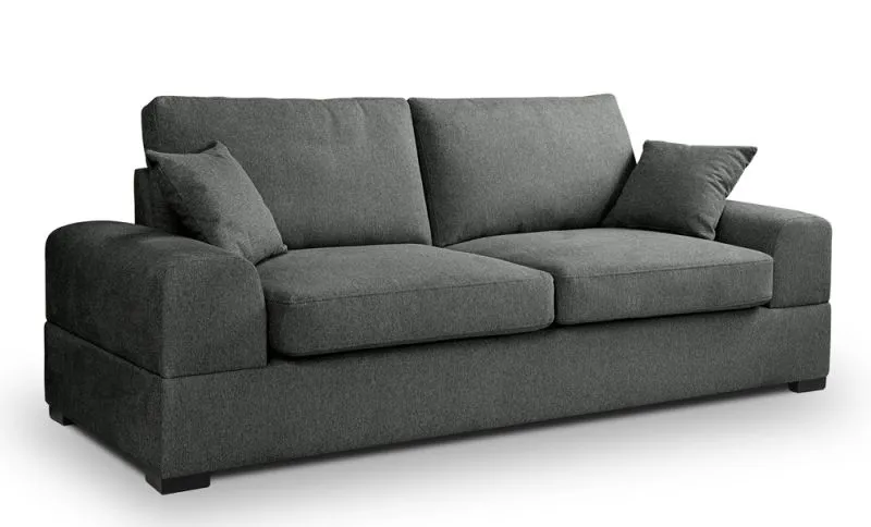 3-Sitzer Polstersofa Veda | 221cm | Strukturstoff | grau