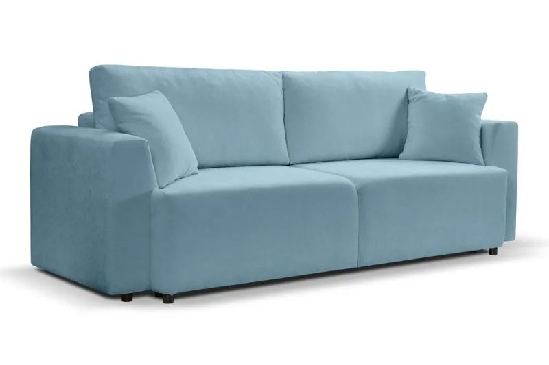 3-Sitzer Schlafsofa Point | 250cm | Webstoff | hellblau