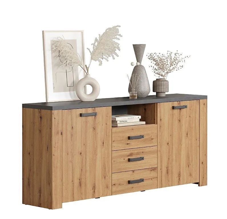 Sideboard Follow | Artisan Eiche / Matera grau
