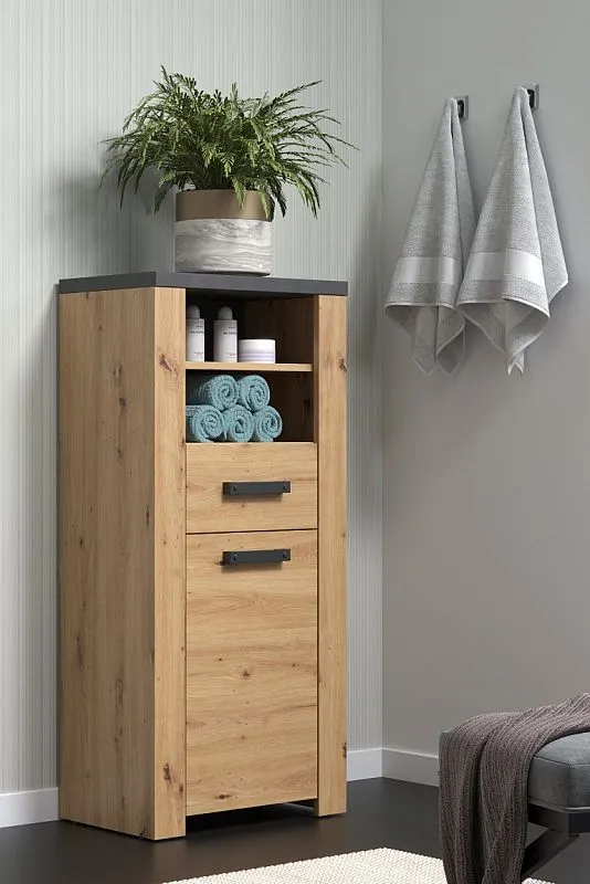Unterschrank Follow | Artisan Eiche / Matera grau