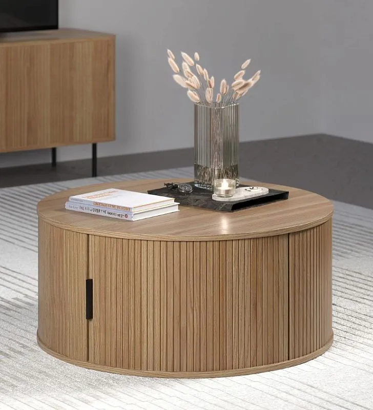 Couchtisch Ronin | Eiche | rund
