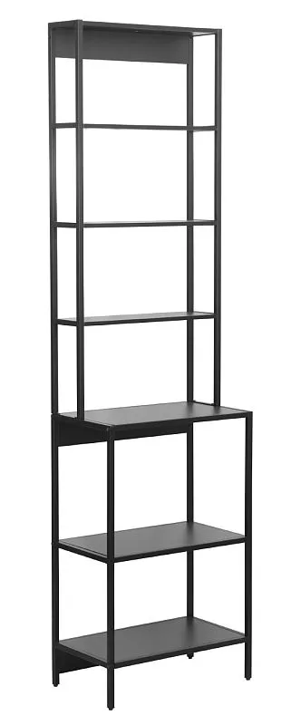 Badezimmer Regal Hochschrank Lorin | schwarz