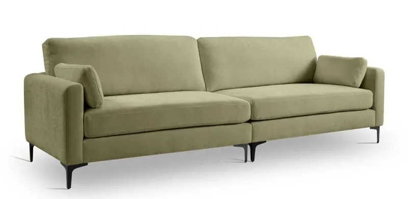 4-Sitzer Polstersofa Venti | 286cm | Webstoff | grün