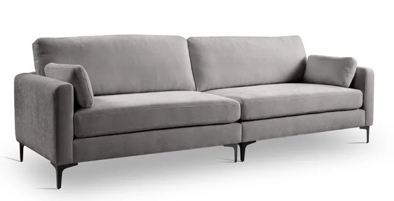 4-Sitzer Polstersofa Venti | 286cm | Webstoff | hellgrau