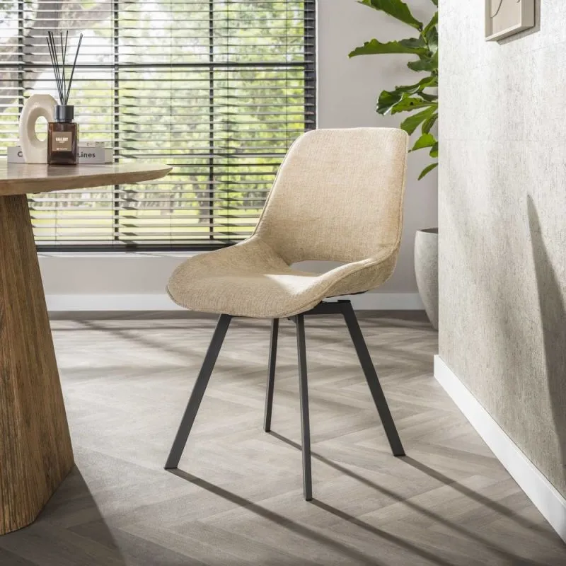 4er Set Stuhl Toss | drehbar | Jaroq sand