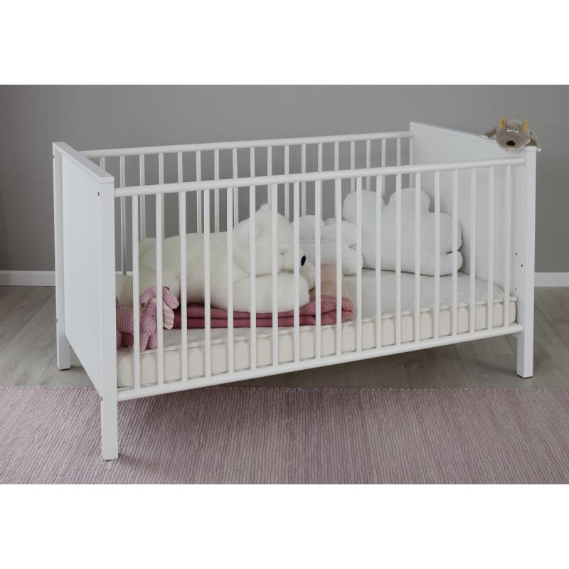 Babybett Babyzimmer Ole | weiß | Landhaus