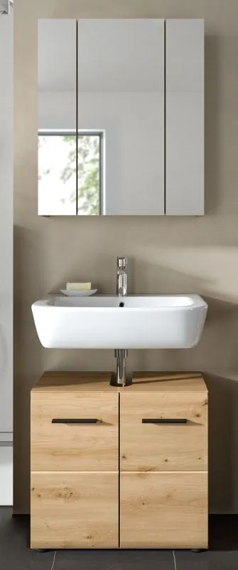Bad Set Ice 2 | 2-teilig | Artisan Oak ohne Aufsatzleuchte