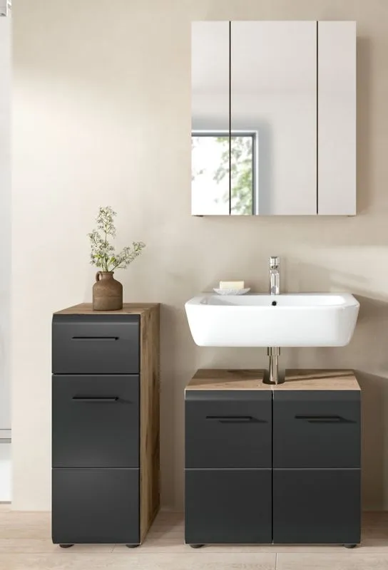 Bad Set Ice 5 | 3-teilig | Nox Oak / schwarz matt