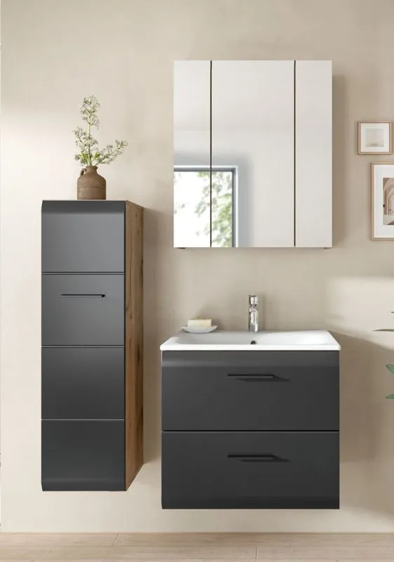 Bad Set Ice 9 | 3-teilig | Nox Oak / schwarz matt