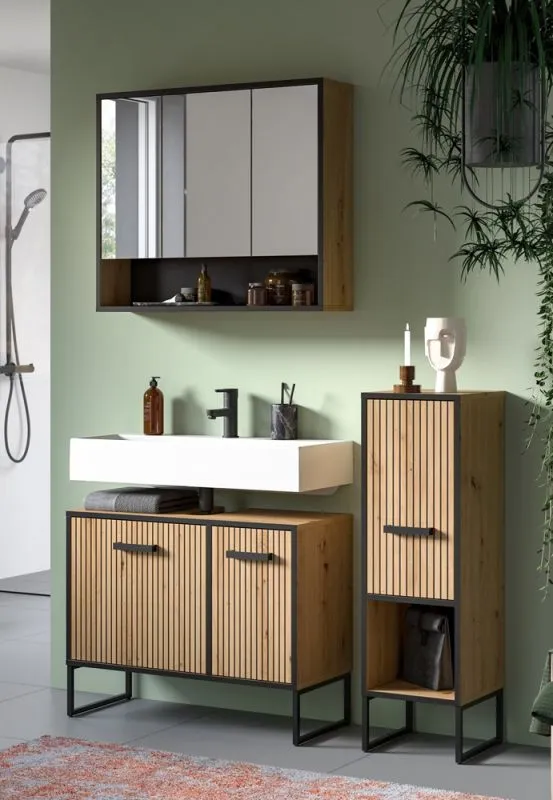 Badezimmer-Set Bagno 1 | Artisan Oak | 3-teilig