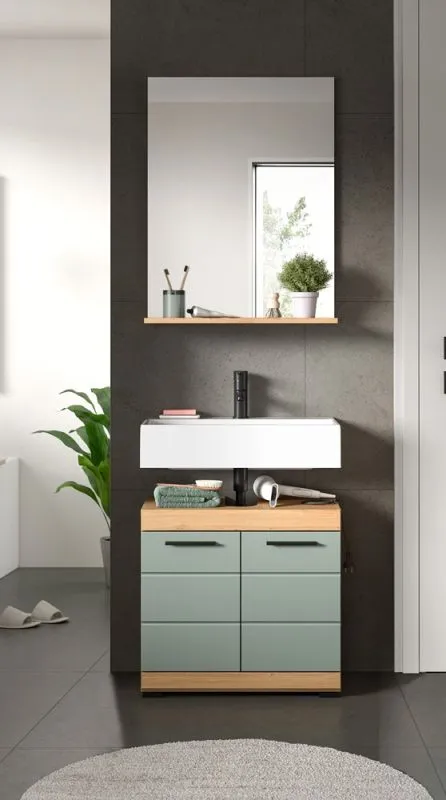 Badezimmer-Set Scout | Salbei / Artisan Eiche | 2-teilig 1a
