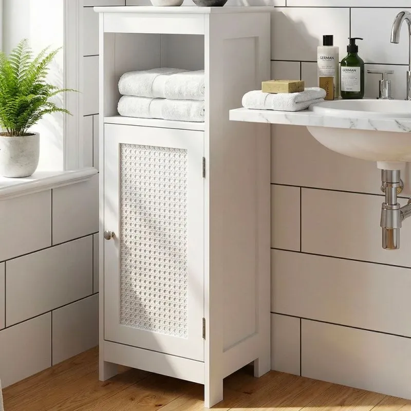 Badezimmerregal Regal Zisan | weiß