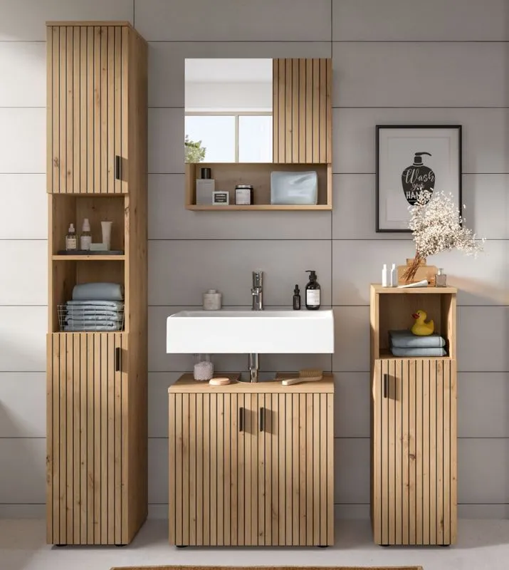Badkombination Mone 1 | 4-teilig | Artisan Oak
