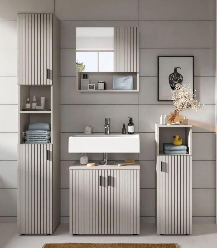 Badkombination Mone 1 | 4-teilig | Kaschmir