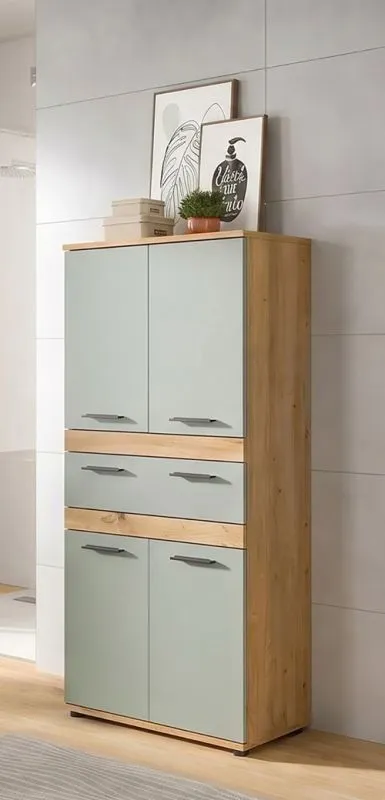Badschrank Schrank Blake 1 | Salbei / Artisan Eiche