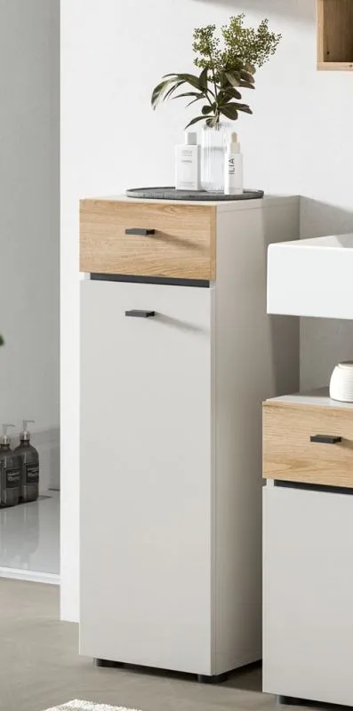 Badschrank Unterschrank Aqua | Kaschmir / Evoke Oak