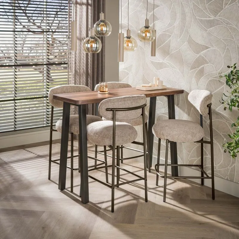 Bartisch Lucia | 130/147cm | Akazie massiv | braun | verschiedene Größen