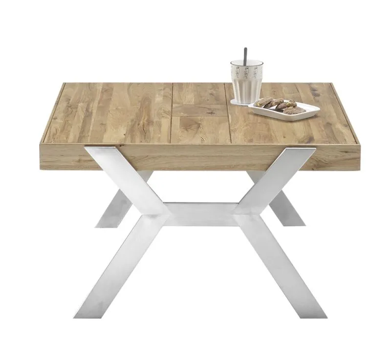 Beistelltisch Burgas | Zereiche massiv | natur | 80 x 45 x 80 cm