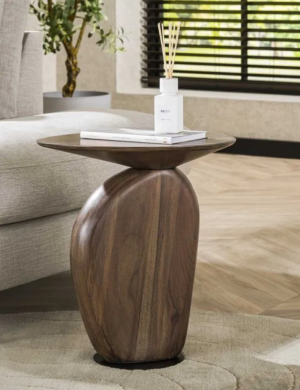 Beistelltisch Kina | Akazie massiv | glaze brown