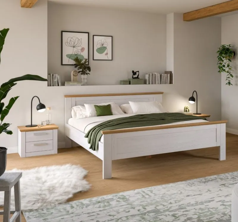 Bettanlage Verona 2 | mit 2 Nachttische | Artisan / Sibiu Lärche