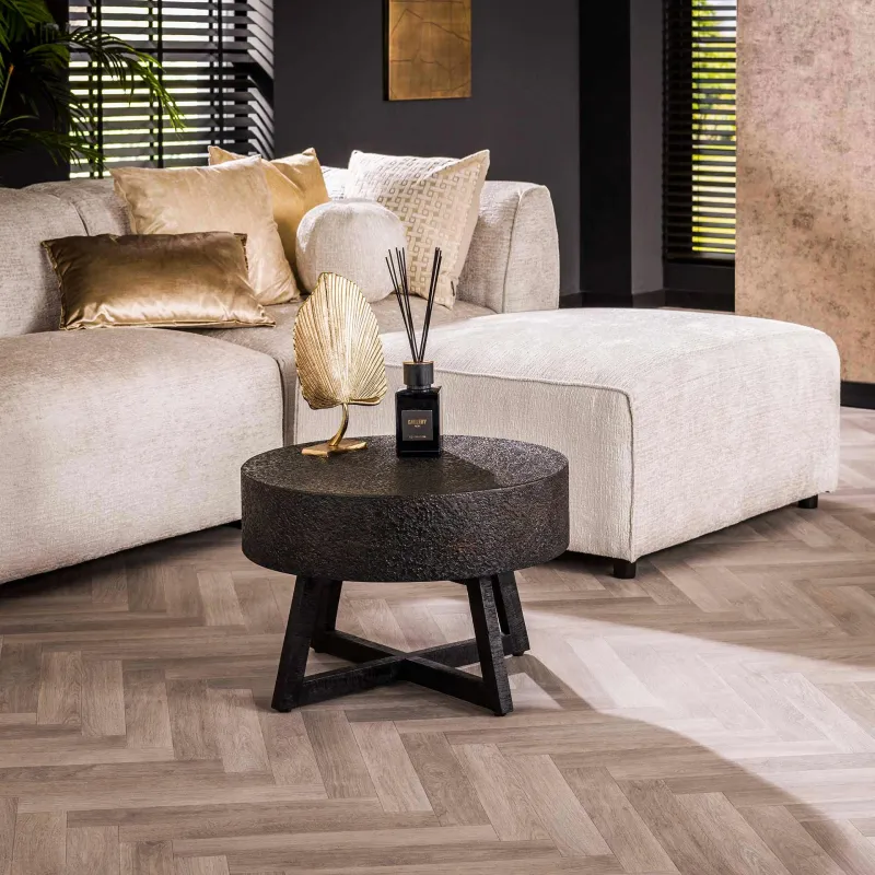 Couchtisch Atsui rund | Metall | ferro metallic | Ø 60