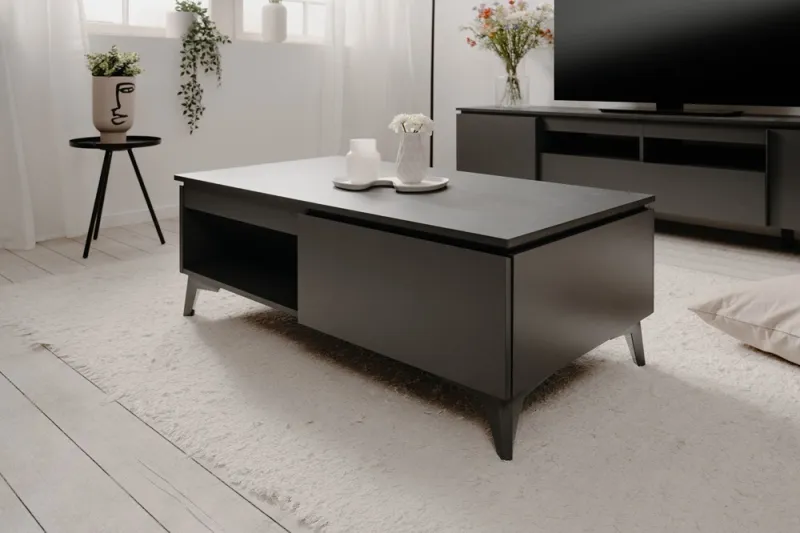 Couchtisch Bertrix | Schiefer dunkel / Anthrazit