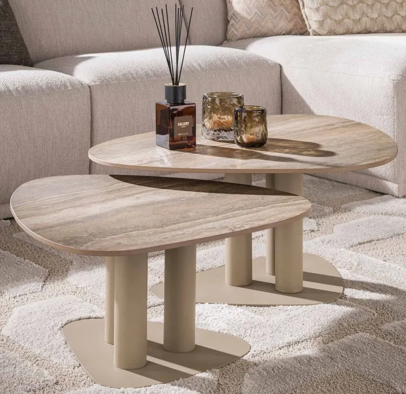 Couchtisch Set Hulpe 2-teilig