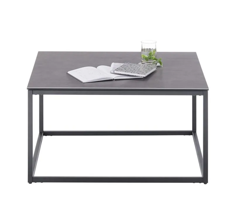Couchtisch Varna | anthrazit / schwarz |75x40x75