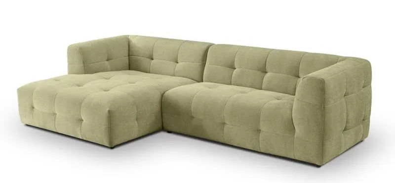 Ecksofa Polstersofa Tenso links | 292cm | Webstoff | grün