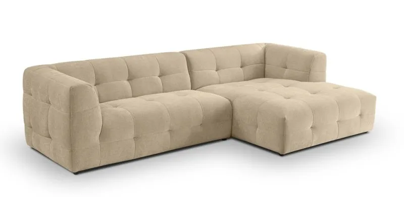 Ecksofa Polstersofa Tenso rechts | 292cm | Webstoff | beige