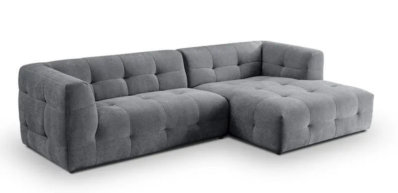 Ecksofa Polstersofa Tenso rechts | 292cm | Webstoff | grau
