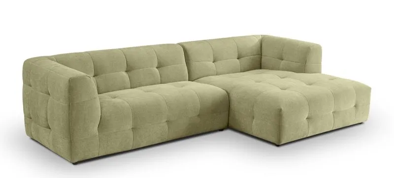 Ecksofa Polstersofa Tenso rechts | 292cm | Webstoff | grün