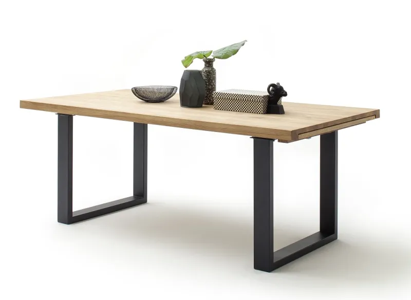 Esstisch Ausziehtisch Dayton | Wildeiche massiv | 180 x 100 cm