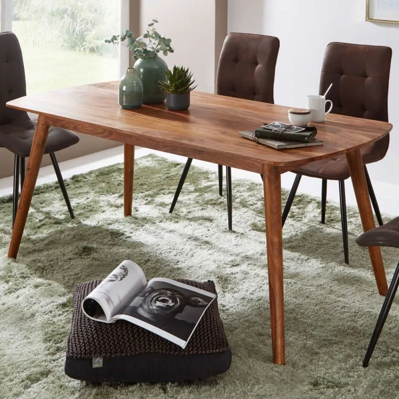 Esstisch Cleo | Sheesham Holz massiv | dunkelbraun | 120x60