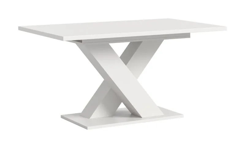 Esstisch Motion | ausziehbar | X-Fußgestell | weiß | 150(190)x80